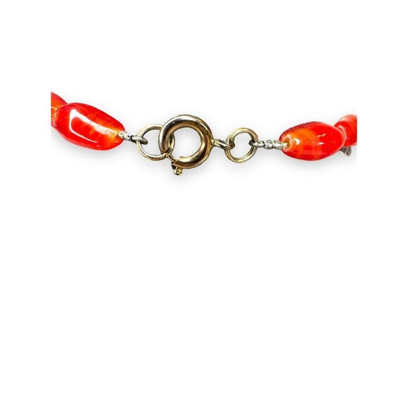 Vintage Tribal-Inspired Red, Blue & Gold Statement Necklace 27" Unsigned - Picture 13 of 13